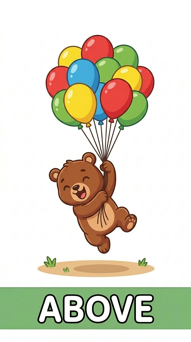 Where is Benny? Learning the Preposition ABOVE | Character Series