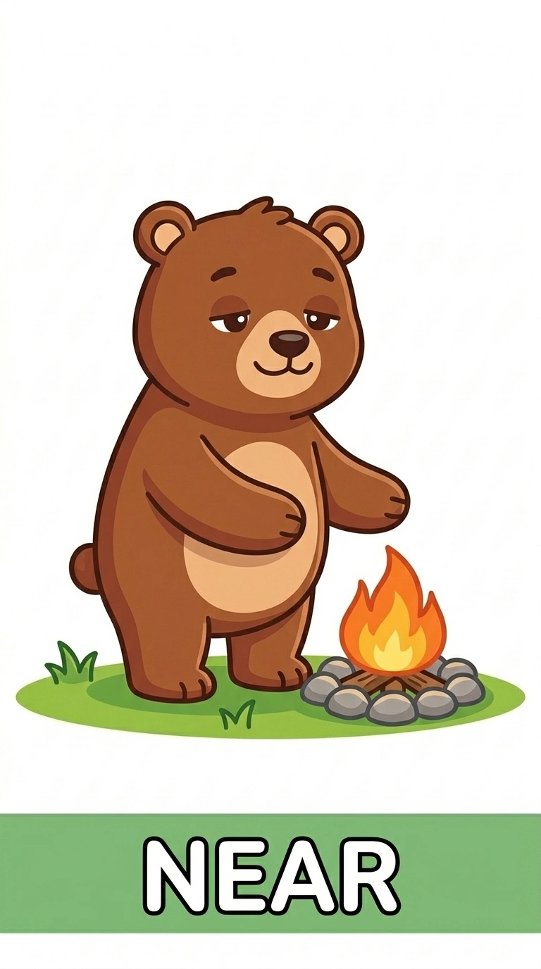 Where is Benny? Learning the Preposition NEAR | Benny the Bear