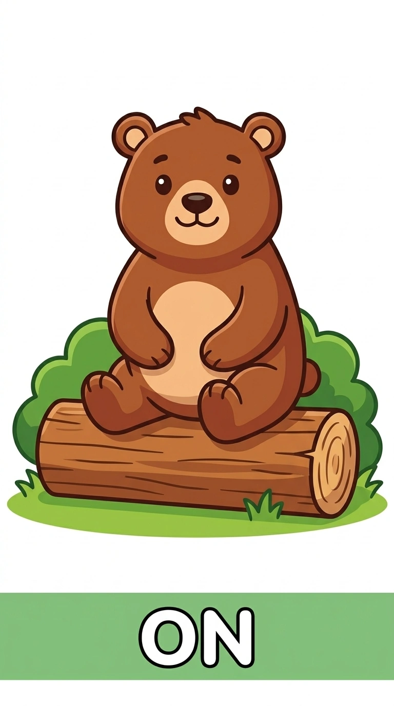 Where is Benny? Learning the Preposition ON | Benny the Bear Series