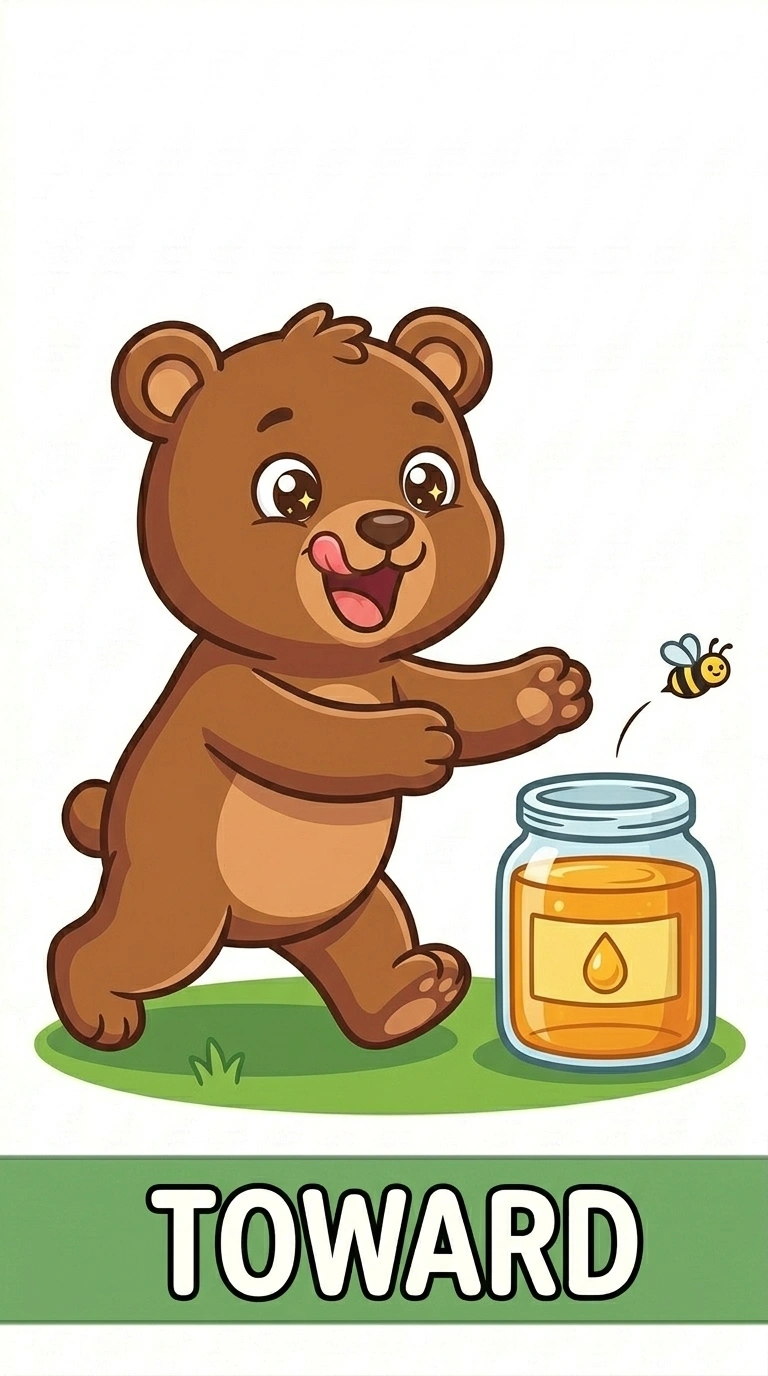 Where is Benny? Learning the Preposition TOWARD