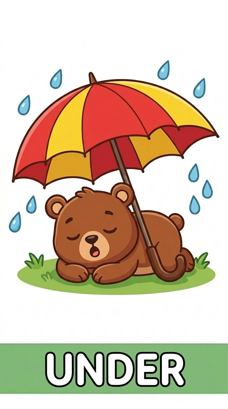 Where is Benny? Learning the Preposition UNDER | Character Series